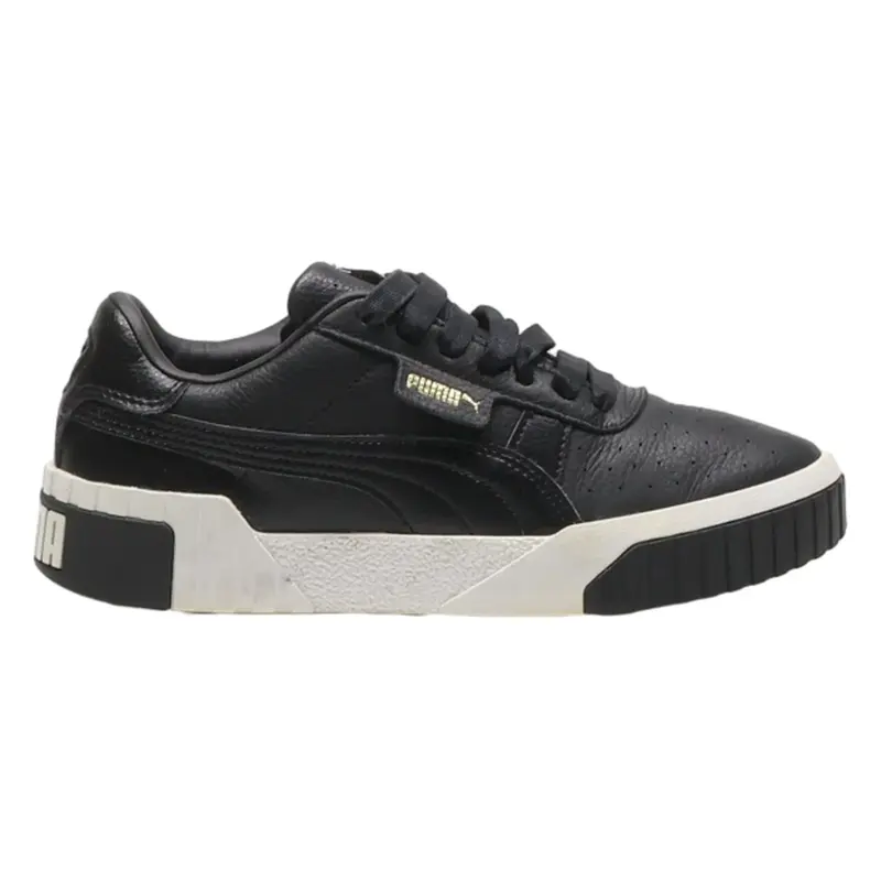 PUMA Sneaker Trainers Black Leather Womens UK 5