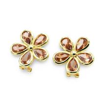 Amber Flower Earrings - Elegant Flower Design, Lightweight and Durable, Perfect for Any Occasion