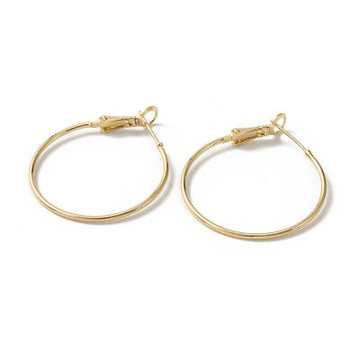 Brass Hoop Earrings