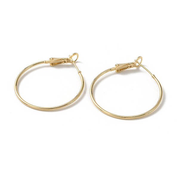 Brass Hoop Earrings