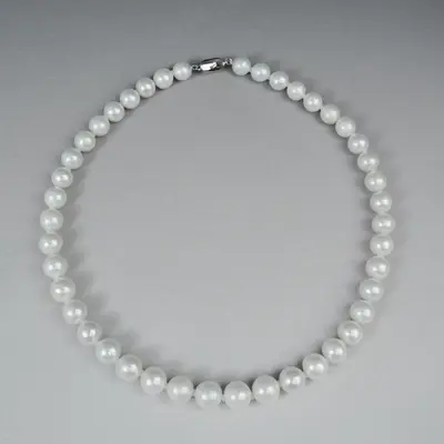 HY003 10-11mm Pearl Necklace fresh water pearls