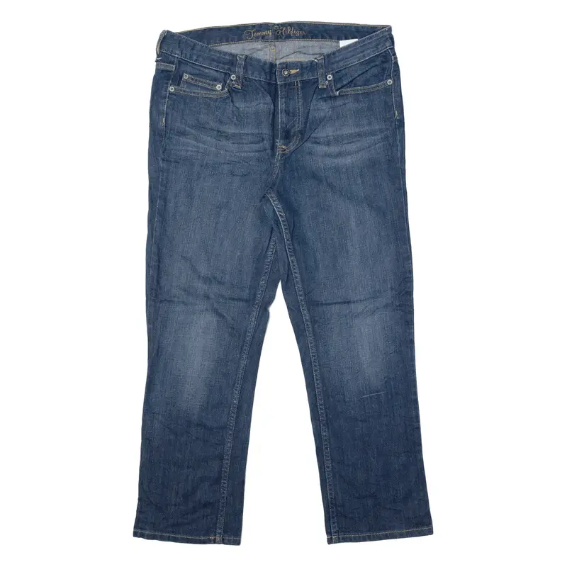 TOMMY HILFIGER RMD EVE Jeans Blue Denim Regular Straight Stone Wash Womens W34 L26