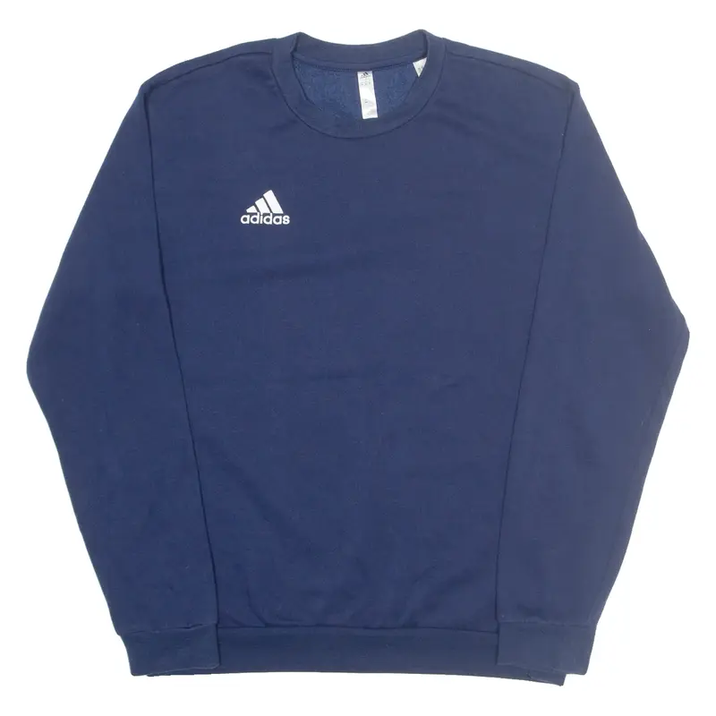 ADIDAS Mens Sweatshirt Blue Crew Neck M