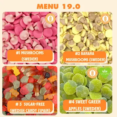Stock Boy Build-A-Bag - 2LB - European Candy Mix with Sour Gummy Worms & Bonbon - Live Packaging Available on TikTok - Sweden...
