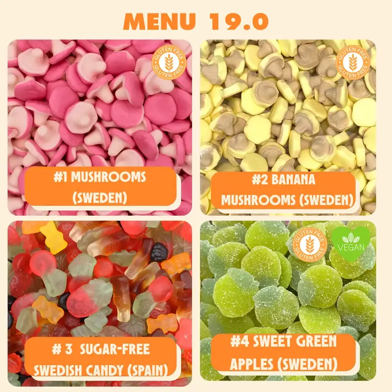 Stock Boy Build-A-Bag - 2LB - European Candy Mix with Sour Gummy Worms & Bonbon - Live Packaging Available on TikTok - Sweden...