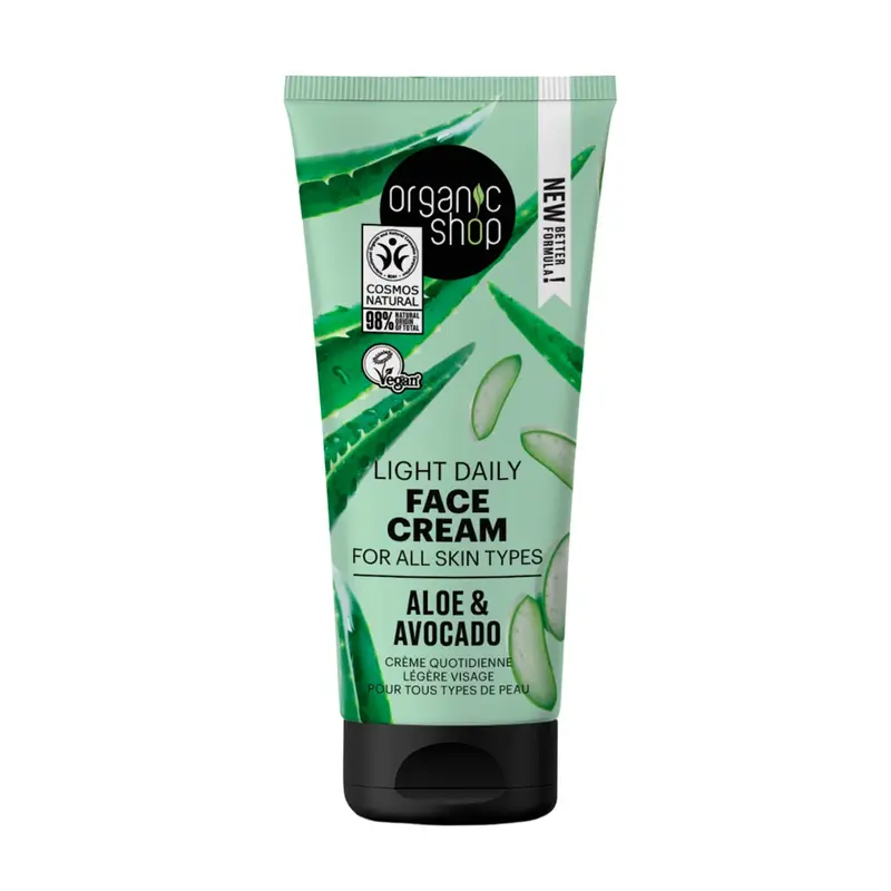 Organic Shop Aloe Daily Face Cream All Skin Types 50ml
