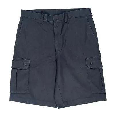 Dickies Cargo Shorts - 36? Waist Black Polyester Blend
