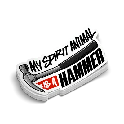 Spirit Hammer - Hard Hat Decal