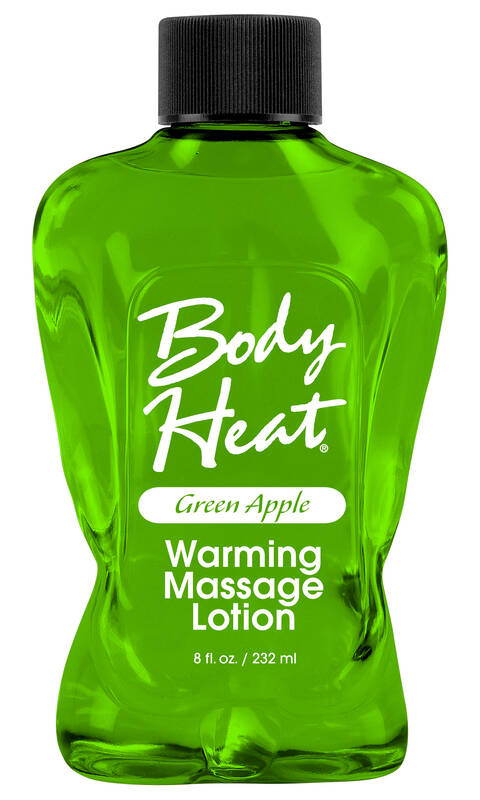 Body Heat Warming Massage Lotion - 8 Fl. Oz. - Green Apple