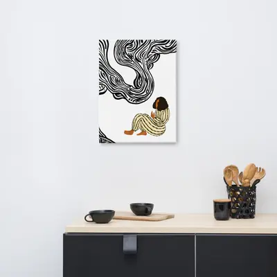 Reflective Moments - Artistic Canvas Art