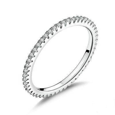 Anti-Tarnish Rhodium Plated 925 Sterling Silver Finger Rings