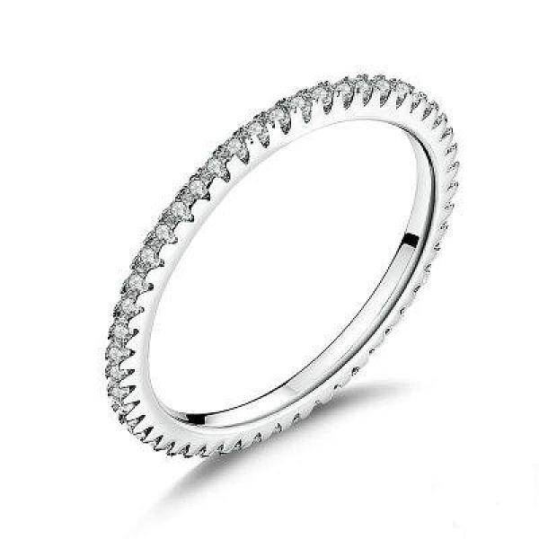 Anti-Tarnish Rhodium Plated 925 Sterling Silver Finger Rings