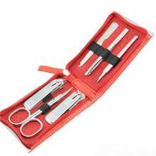 Three-seven Red Manicure Set - 6 Tools