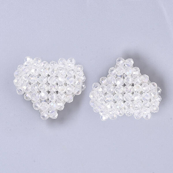Plating Acrylic Woven Beads