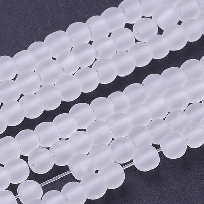 Transparent Glass Bead Strands