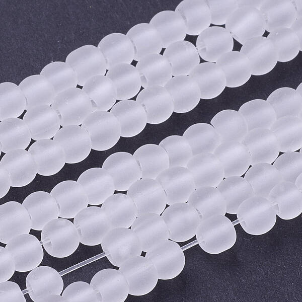 Transparent Glass Bead Strands
