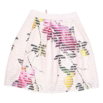 TED BAKER Womens Skater Skirt Pink Short Floral UK 8