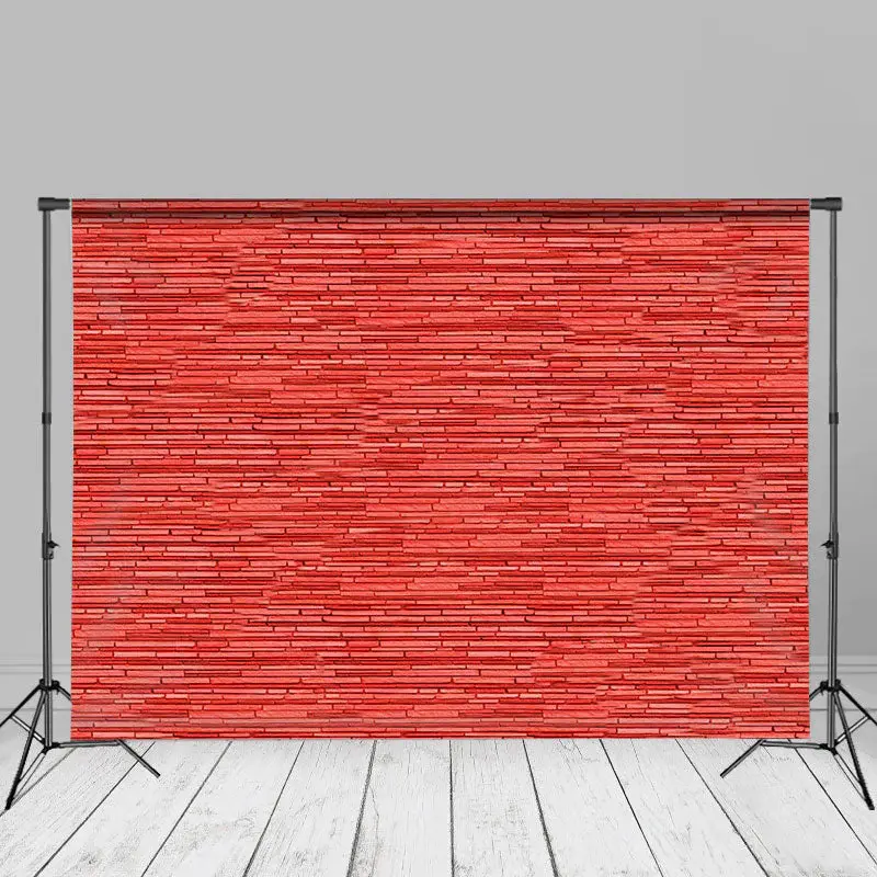 Modern Red Stripes Wall Portrait Studio Background - Aperturee