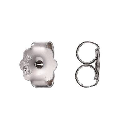 Anti-Tarnish Rhodium Plated 925 Sterling Silver Ear Nuts