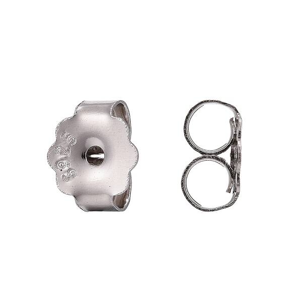 Anti-Tarnish Rhodium Plated 925 Sterling Silver Ear Nuts