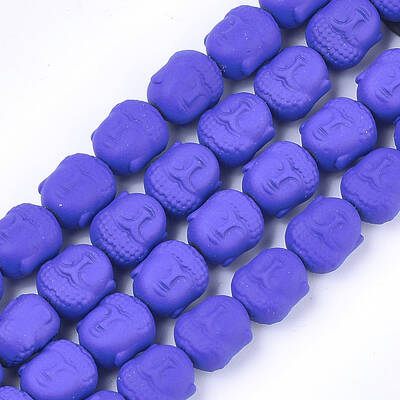 Spray Painted Non-magnetic Synthetic Hematite Beads Strands