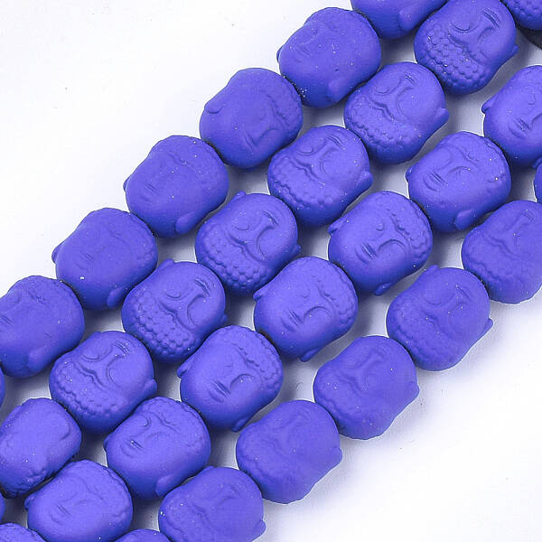 Spray Painted Non-magnetic Synthetic Hematite Beads Strands