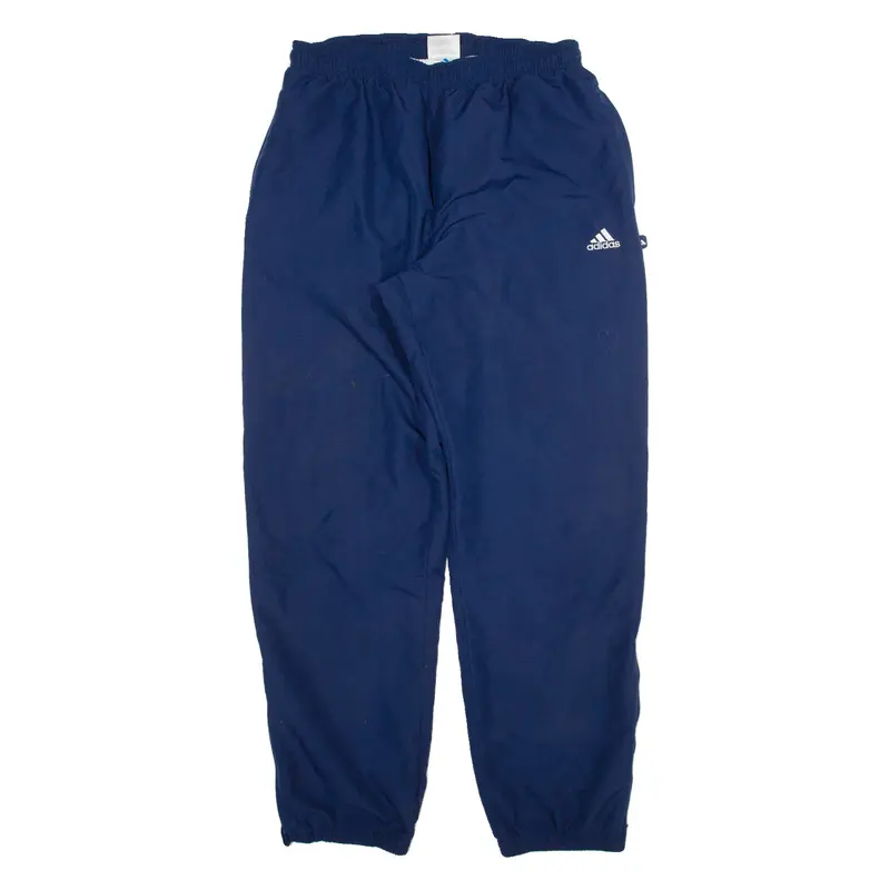 ADIDAS Mens Joggers Blue Tapered L W34 L31