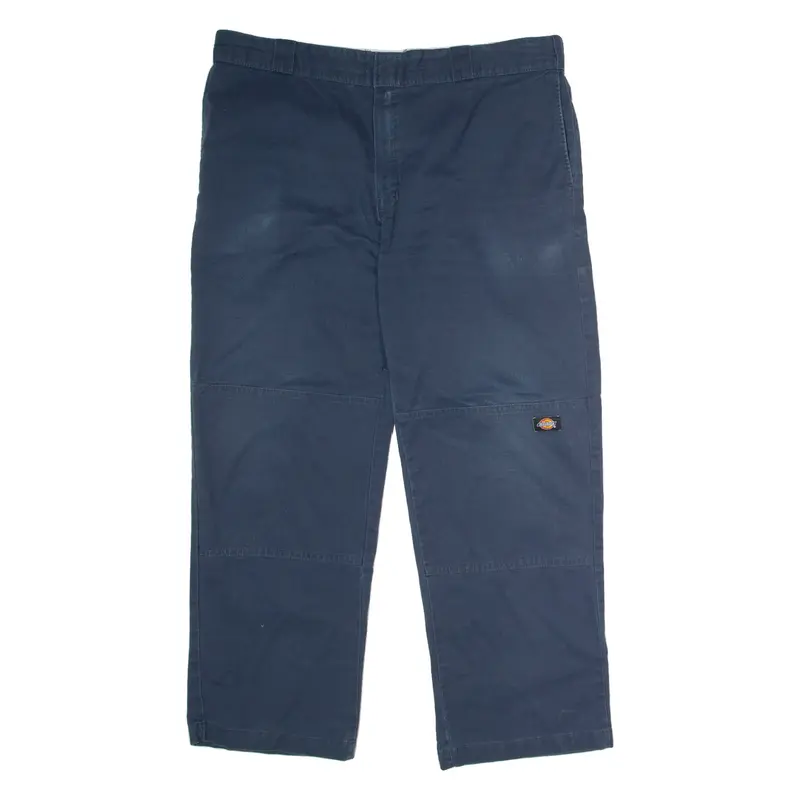 DICKIES Workwear Mens Trousers Blue Regular Straight W40 L30