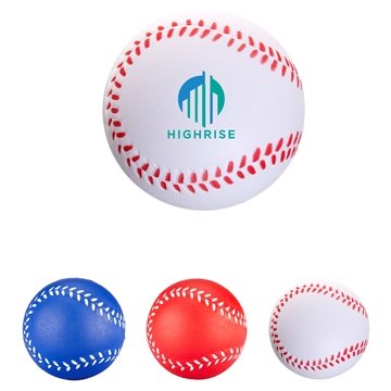 100 Promotional Baseball Shape Stress Ball - Polyurethane