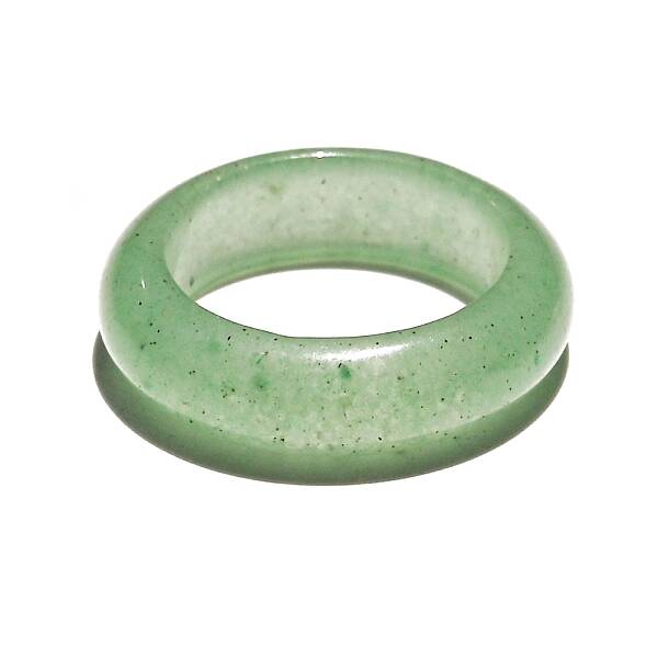 Natural Green Aventurine Finger Rings
