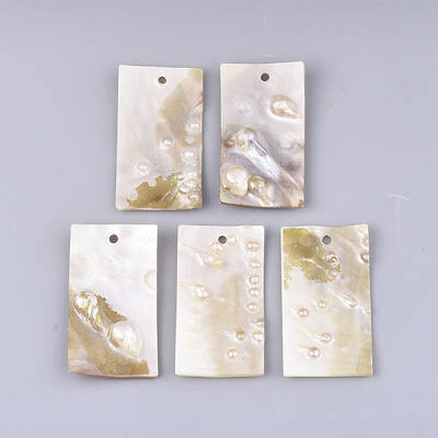 Keshi Shell Pearl Big Pendants