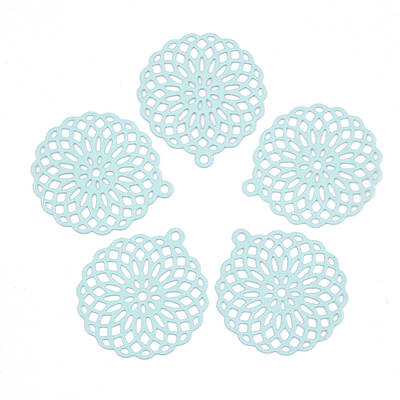 430 Stainless Steel Filigree Pendants
