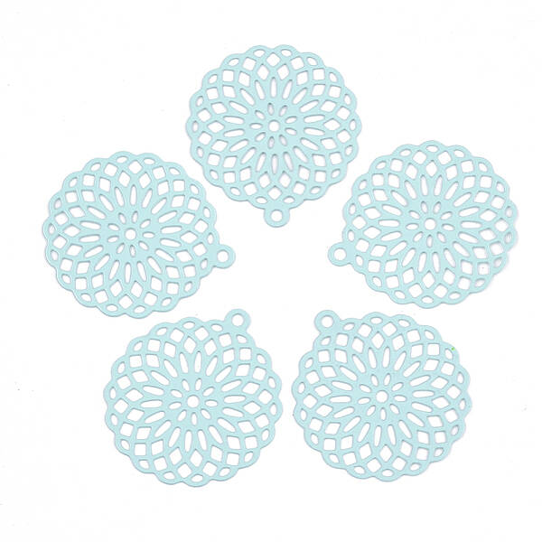 430 Stainless Steel Filigree Pendants