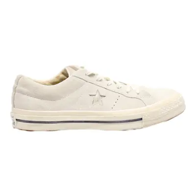 CONVERSE One Star Low Top Trainers White Canvas Womens UK 5
