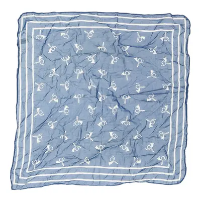 Unbranded Floral Scarf - No Size Blue Cotton