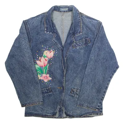 YVES BOUTIQUE Womens Denim Jacket Blue XL