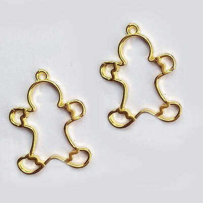 Zinc Alloy Open Back Bezel Pendants