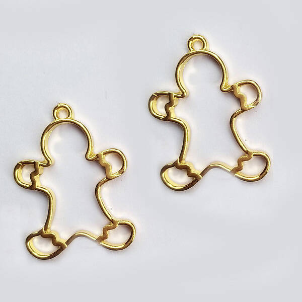 Zinc Alloy Open Back Bezel Pendants
