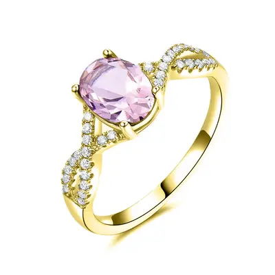 14K Gold Amethyst Ring