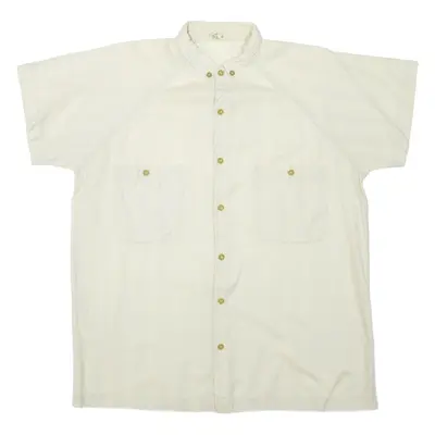 GIOCO Mens Plain Shirt Beige M