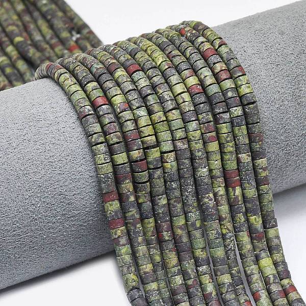 Natural Dragon Blood Jasper Beads Strands