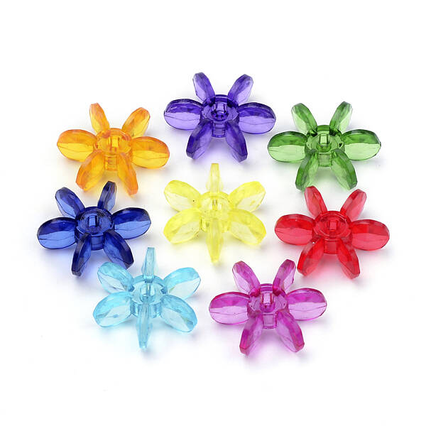Transparent Acrylic Christmas Beads