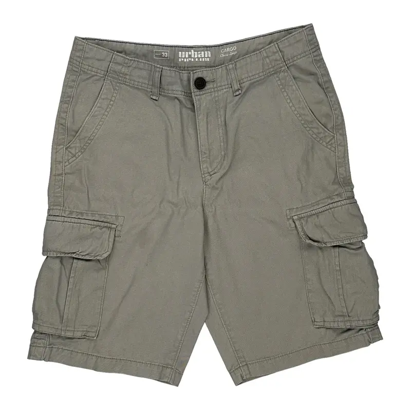 Urban Pipeline Cargo Shorts - 34? Waist Grey Cotton