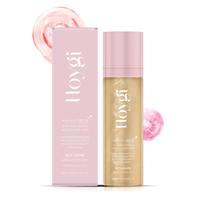 Hoygi Sheer Setting Mist Sunscreen SPF 50 - Hydrating Glow Mist with Shimmering Oil, Water- Resistant Face & Body Spray, Reef...