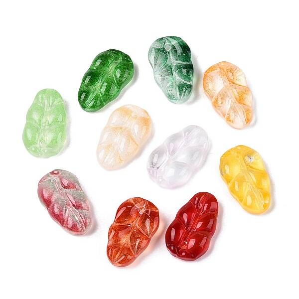 Gradient Color Baking Paint Glass Pendants