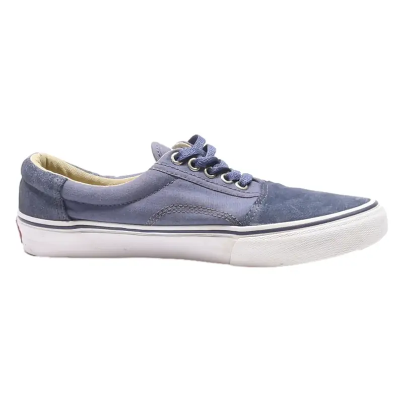 VANS Authentic Low Top Trainers Blue Canvas Mens UK 6.5