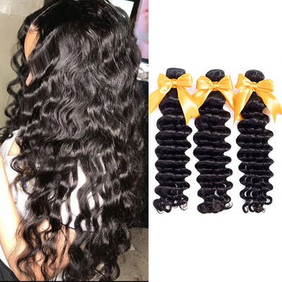 Loose Deep Wave 3 Bundles Human Hair Extensions / BGMGirl