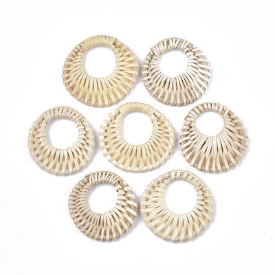 Handmade Reed Cane/Rattan Woven Pendants