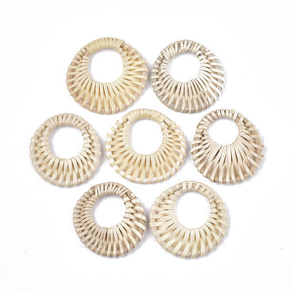Handmade Reed Cane/Rattan Woven Pendants