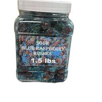 Sour blue raspberry rushes Candy Sweet Snack